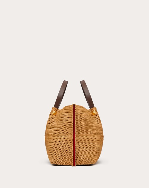 Red Valentino BORSA SHOPPING MEDIA IN RAFIA SINTETICA