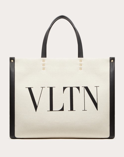 Red Valentino BORSA SHOPPING PICCOLA IN CANVAS CON STAMPA VLTN Red Valentino BORSA SHOPPING PICCOLA IN CANVAS CON STAMPA VLTN