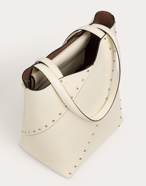 Red Valentino BORSA SHOPPING VALENTINO GARAVANI VALENTINO GARAVANI ROCKSTUD WISPY IN VITELLO