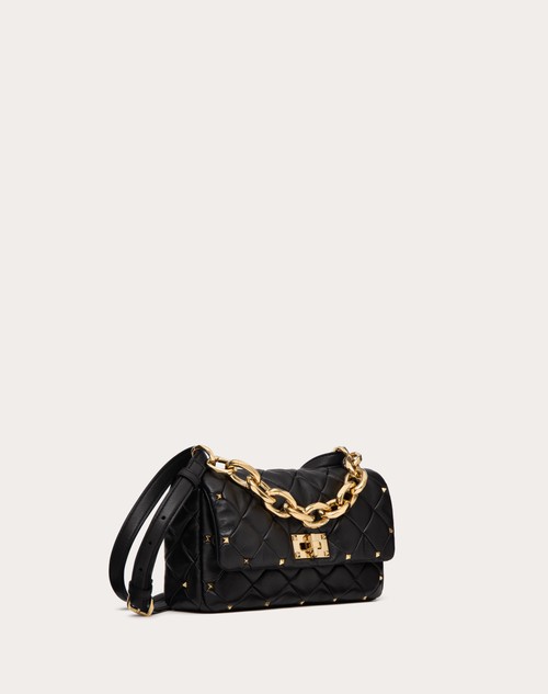 Red Valentino BORSA VALENTINO GARAVANI ROCKSTUD SPIKE IN NAPPA PATCHWORK