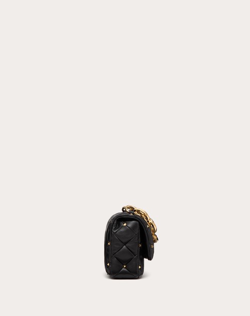 Red Valentino BORSA VALENTINO GARAVANI ROCKSTUD SPIKE IN NAPPA PATCHWORK