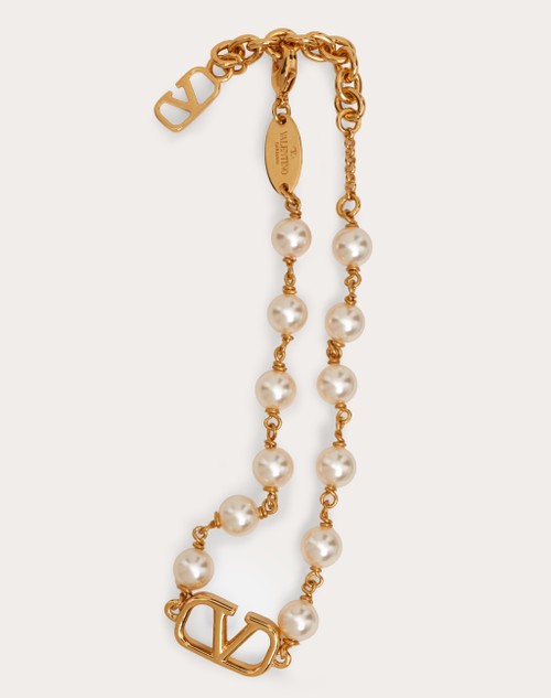 Red Valentino BRACCIALE VLOGO SIGNATURE CON PERLE SWAROVSKI®