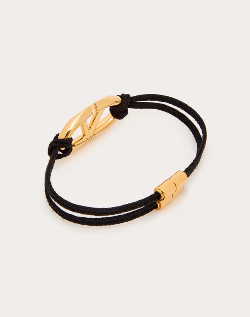 Red Valentino BRACCIALE VLOGO THE BOLD EDITION IN CORDA E METALLO