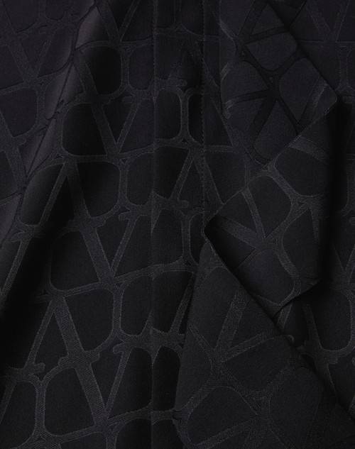 Red Valentino CAMICIA IN SETA CON COLLO A SCIARPA E MOTIVO TOILE ICONOGRAPHE