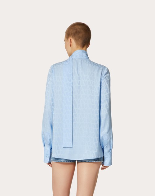 Red Valentino CAMICIA IN SILK JACQUARD TOILE ICONOGRAPHE