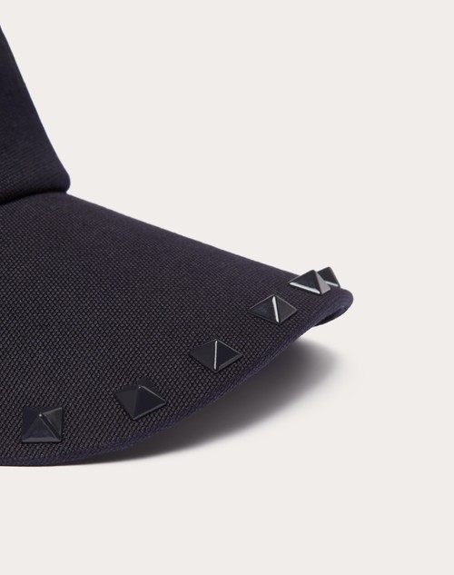 Red Valentino CAPPELLO BASEBALL ROCKSTUD IN COTONE CON APPLICAZIONE STUD