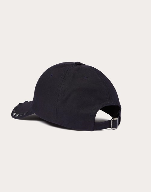 Red Valentino CAPPELLO BASEBALL ROCKSTUD IN COTONE CON APPLICAZIONE STUD