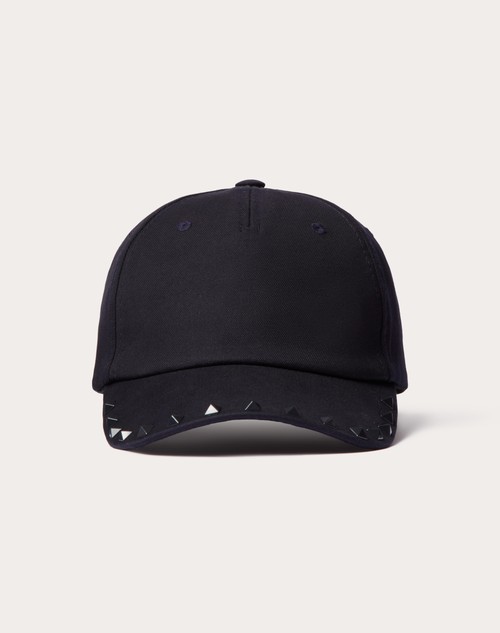 Red Valentino CAPPELLO BASEBALL ROCKSTUD IN COTONE CON APPLICAZIONE STUD