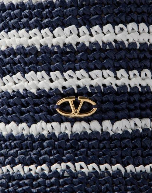 Red Valentino CAPPELLO BUCKET VLOGO THE BOLD EDITION IN RAFIA