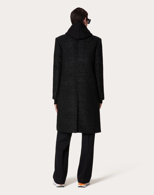 Red Valentino CAPPOTTO DOPPIOPETTO IN LANA CON CABOCHONS