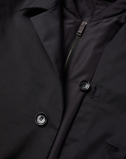 Red Valentino CAPPOTTO IN NYLON CON V DETAIL GOMMATE