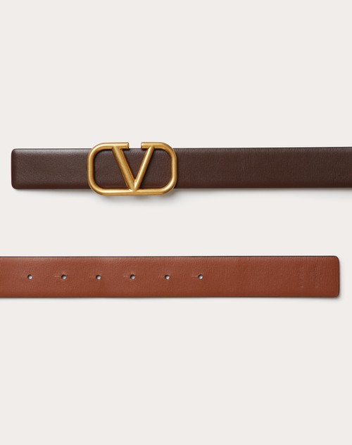 Red Valentino Cintura Reversibile VLogo Signature In Vitello 30 MM