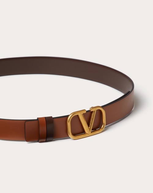 Red Valentino Cintura Reversibile VLogo Signature In Vitello 30 MM