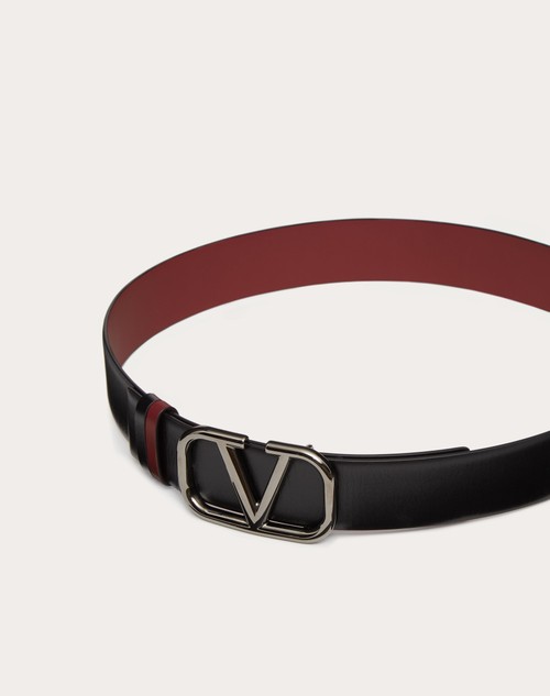 Red Valentino CINTURA REVERSIBILE VLOGO SIGNATURE IN VITELLO 40 MM