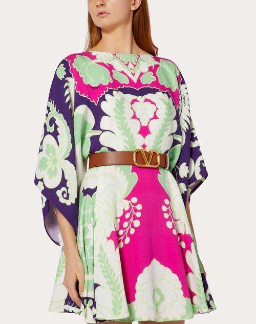 Red Valentino CINTURA REVERSIBILE VLOGO SIGNATURE IN VITELLO GRANATO 40 MM