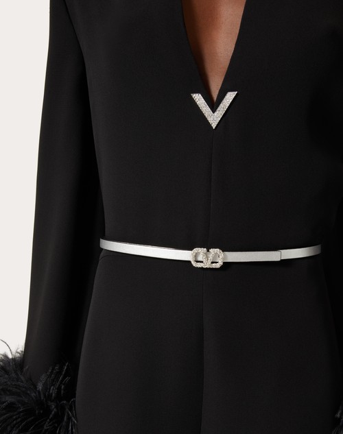 Red Valentino CINTURA REVERSIBILE VLOGO SIGNATURE IN VITELLO METALLIZZATO E VITELLO LUCIDO 10 MM