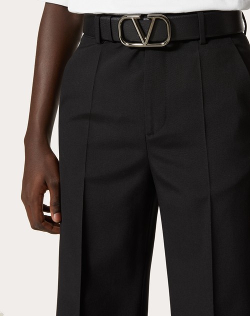 Red Valentino CINTURA REVERSIBILE VLOGO SIGNATURE IN VITELLO STAMPA ALCE 40 MM