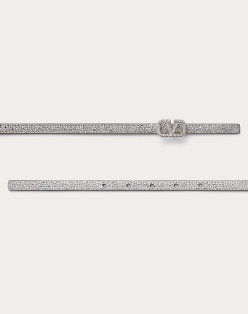 Red Valentino CINTURA VLOGO SIGNATURE CON CRISTALLI 10 MM