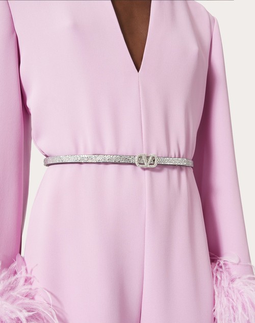 Red Valentino CINTURA VLOGO SIGNATURE CON CRISTALLI 10 MM