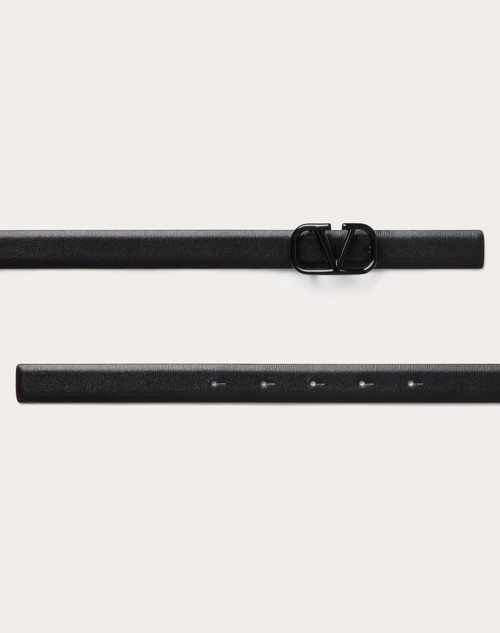 Red Valentino CINTURA VLOGO SIGNATURE IN VITELLO LUCIDO 20 MM