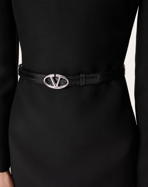 Red Valentino CINTURA VLOGO THE BOLD EDITION IN AYERS 20 MM