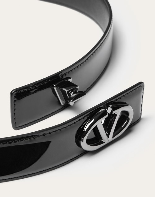 Red Valentino CINTURA VLOGO THE BOLD EDITION IN VERNICE 30 MM