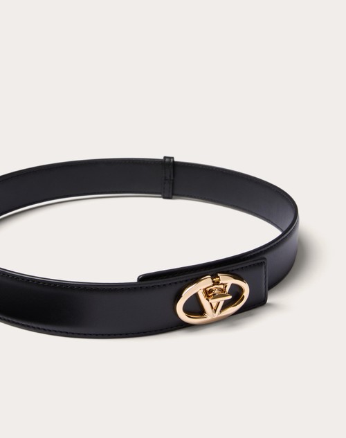 Red Valentino CINTURA VLOGO THE BOLD EDITION IN VITELLO 30 MM