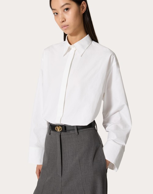 Red Valentino CINTURA VLOGO THE BOLD EDITION IN VITELLO 30 MM