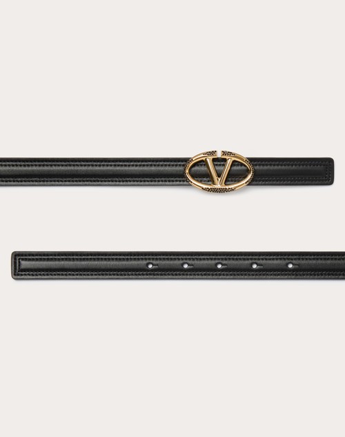 Red Valentino CINTURA VLOGO THE BOLD EDITION IN VITELLO LUCIDO 20 MM