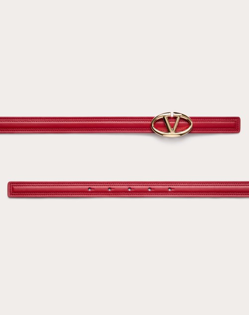 Red Valentino CINTURA VLOGO THE BOLD EDITION IN VITELLO LUCIDO 20 MM