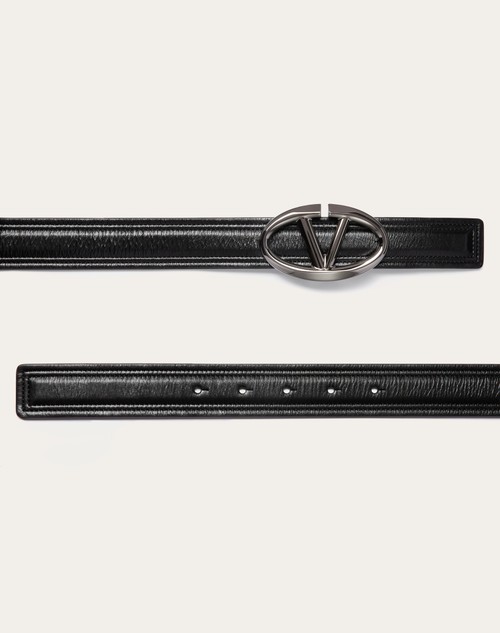 Red Valentino CINTURA VLOGO THE BOLD EDITION IN VITELLO LUCIDO 30 MM