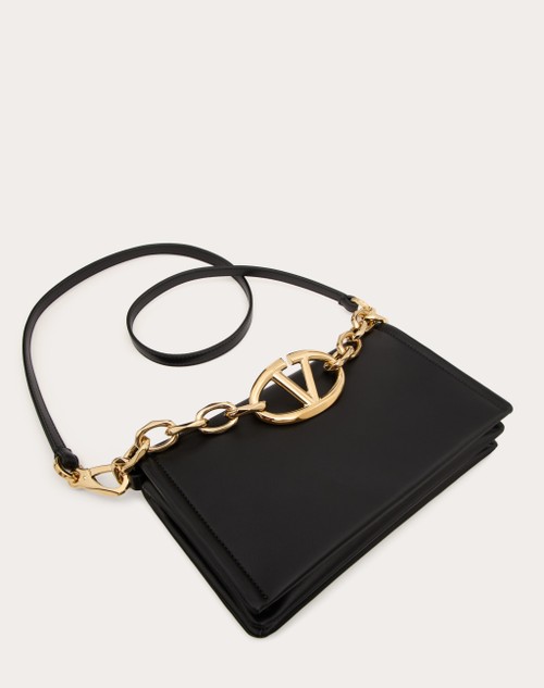 Red Valentino CLUTCH VLOGO CHAIN IN NAPPA CON CATENA