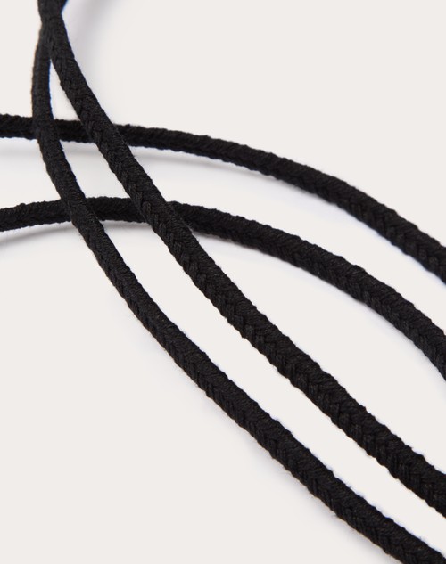 Red Valentino COLLANA VLOGO THE BOLD EDITION IN CORDA E METALLO