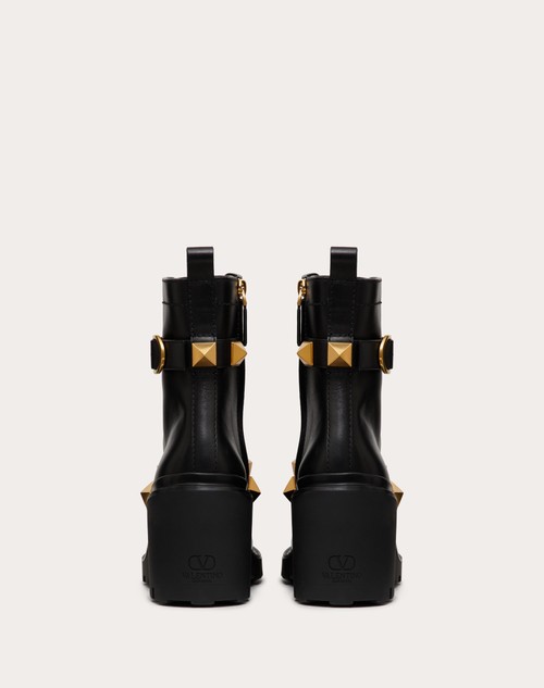 Red Valentino COMBAT BOOT ROMAN STUD IN VITELLO 85MM