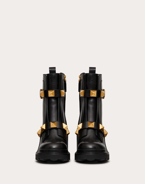 Red Valentino COMBAT BOOT ROMAN STUD IN VITELLO 85MM