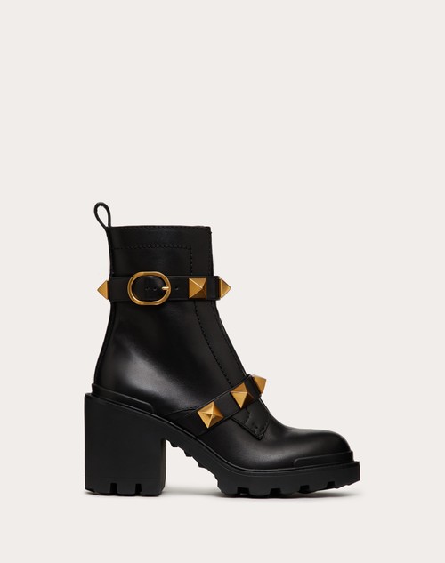 Red Valentino COMBAT BOOT ROMAN STUD IN VITELLO 85MM