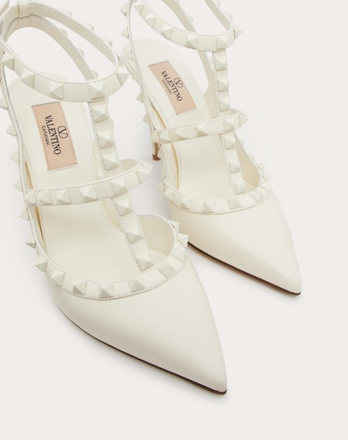 Red Valentino DÉCOLLETÉ ROCKSTUD CON CINTURINI E BORCHIE IN TONO 100MM