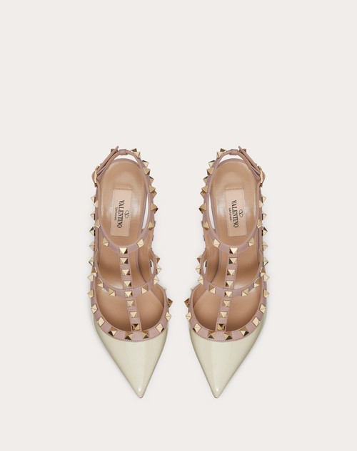 Red Valentino DÉCOLLETÉ ROCKSTUD IN VERNICE CON CINTURINI 100MM