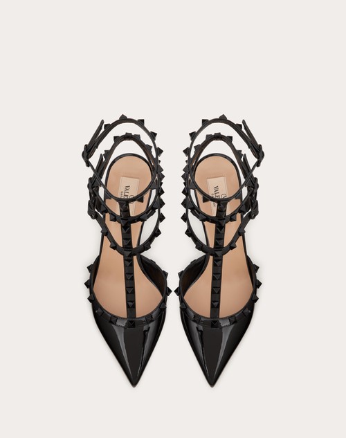 Red Valentino DÉCOLLETÉ ROCKSTUD IN VERNICE CON CINTURINI E BORCHIE IN TONO 65MM