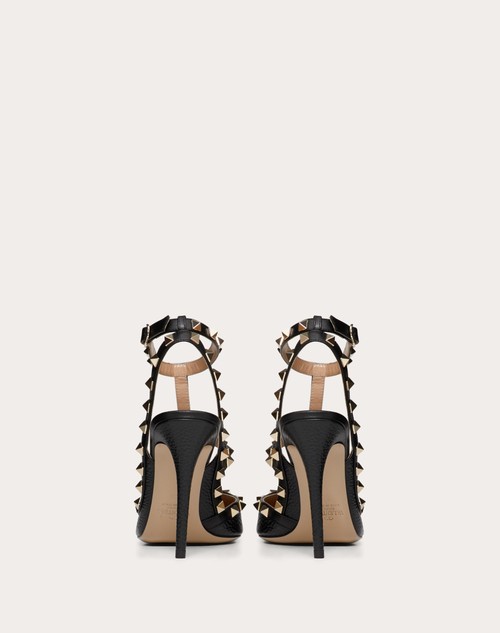 Red Valentino DÉCOLLETÉ ROCKSTUD IN VITELLO GRANATO CON CINTURINI 100MM