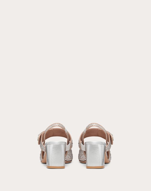 Red Valentino DÉCOLLETÉ SLINGBACK MARY-JANE VLOGO LOCKER CON CRISTALLI 60MM