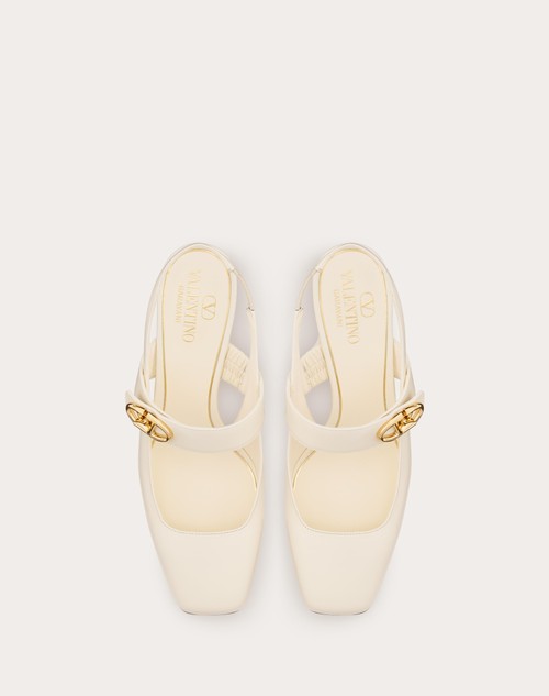 Red Valentino DÉCOLLETÉ SLINGBACK MARY-JANE VLOGO LOCKER IN VITELLO 60MM