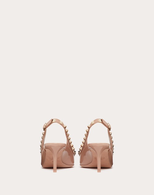 Red Valentino DÉCOLLETÉ SLINGBACK ROCKSTUD BOW IN VERNICE 60MM