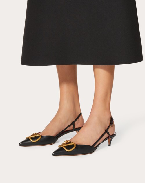 Red Valentino DÉCOLLETÉ SLINGBACK VLOGO SIGNATURE IN VITELLO 40MM