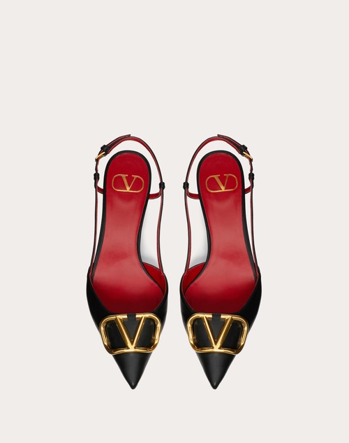 Red Valentino DÉCOLLETÉ SLINGBACK VLOGO SIGNATURE IN VITELLO 40MM