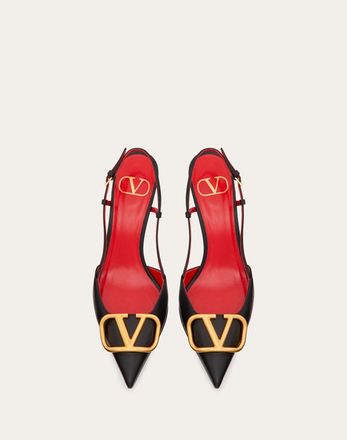 Red Valentino Décolleté Slingback VLogo Signature In Vitello 80mm