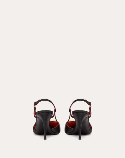 Red Valentino Décolleté Slingback VLogo Signature In Vitello 80mm
