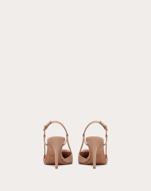 Red Valentino DÉCOLLETÉ SLINGBACK VLOGO SIGNATURE IN VITELLO 80MM