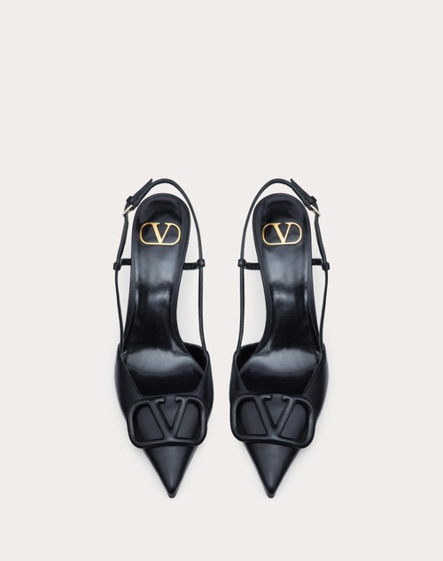Red Valentino DÉCOLLETÉ SLINGBACK VLOGO SIGNATURE IN VITELLO 80MM