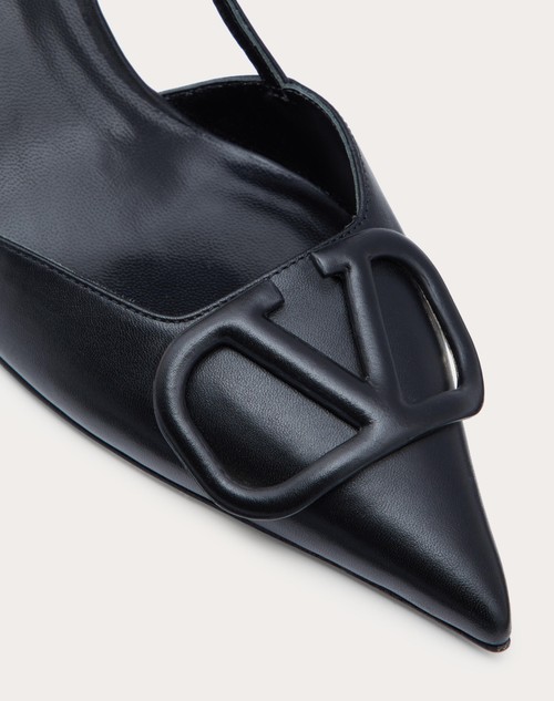 Red Valentino DÉCOLLETÉ SLINGBACK VLOGO SIGNATURE IN VITELLO 80MM
